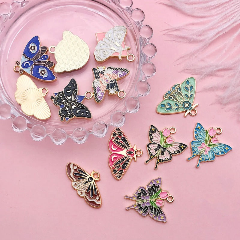 WWholesale Insect Butterfly Moth DIY Necklace Pendant Accessories